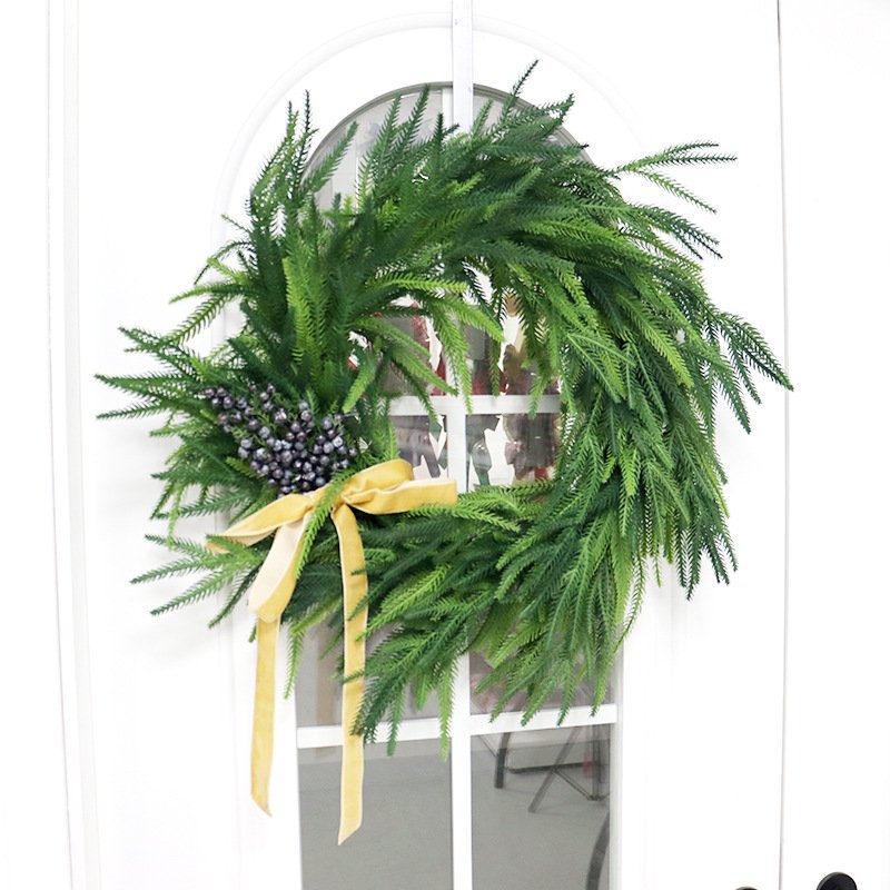 Christmas Hanging Cedar Artificial Plant garlands eco friendly artificial real touch green Norfolk pine tree vines