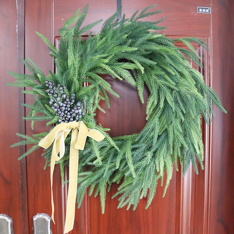 Christmas Hanging Cedar Artificial Plant garlands eco friendly artificial real touch green Norfolk pine tree vines