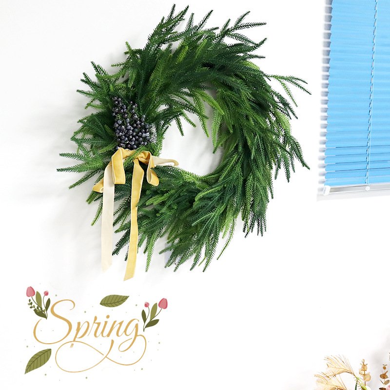 Christmas Hanging Cedar Artificial Plant garlands eco friendly artificial real touch green Norfolk pine tree vines