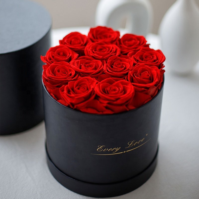 Every Love Birthday Gifts For Women 12 Roses Arrangements Immortal Flowers Stabilized Flower Head Preserved Rose In Box