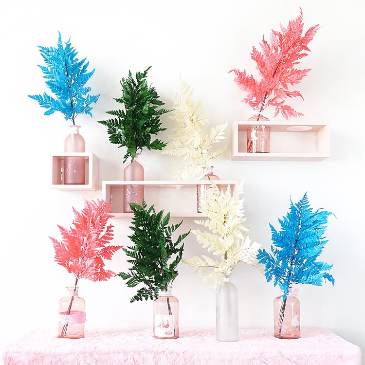 SumFlora most popular stabilized flowers China Suppliers Wholesale Colorful Unfading preserved flower arachniodes
