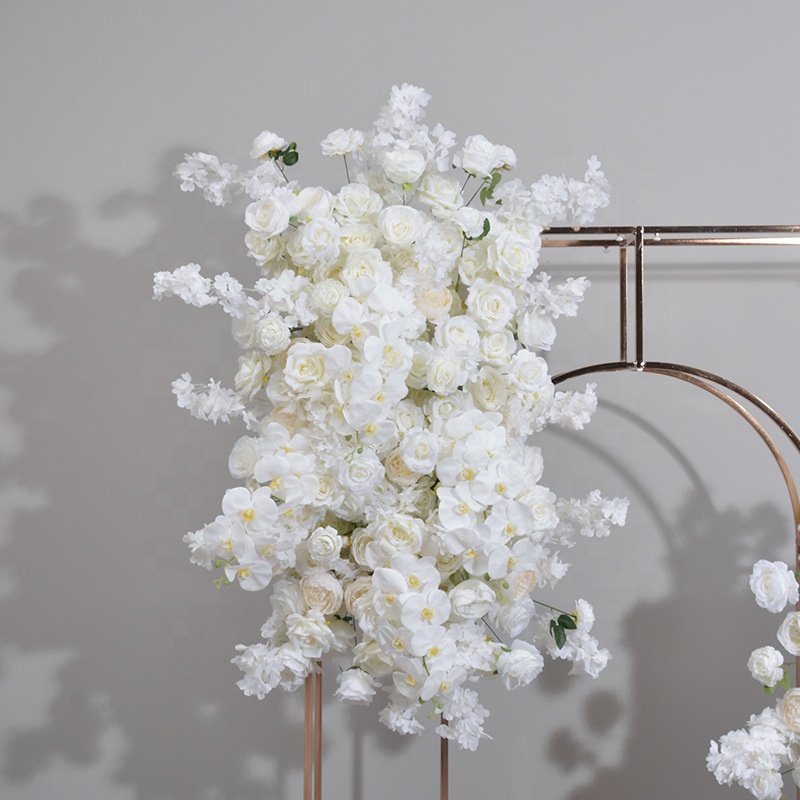 JCF459 Wedding Background Decorative Flower Wall Welcome Area Hanging Flower Arch Door Long Row of Artificial Silk Flowers