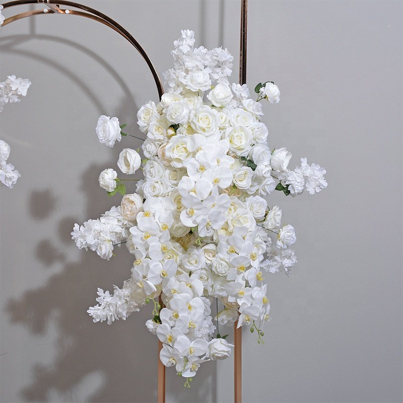 JCF459 Wedding Background Decorative Flower Wall Welcome Area Hanging Flower Arch Door Long Row of Artificial Silk Flowers