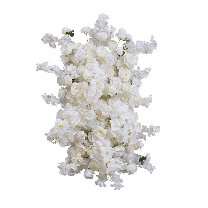 JCF459 Wedding Background Decorative Flower Wall Welcome Area Hanging Flower Arch Door Long Row of Artificial Silk Flowers
