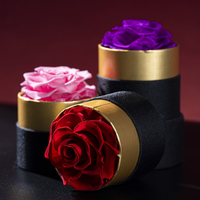 Preserved Roses in Flower Box Wedding Valentine's Day Christmas Father's Thanksgiving Everlasting Eternal Love Immortal Gifts