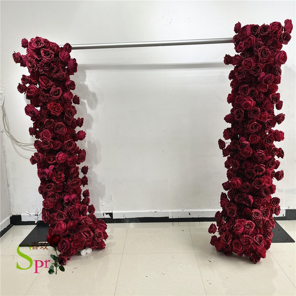 SPR Bridal Bouquet foam camellia rose artificial plastic decorative flower home decoration wedding flower wall peony