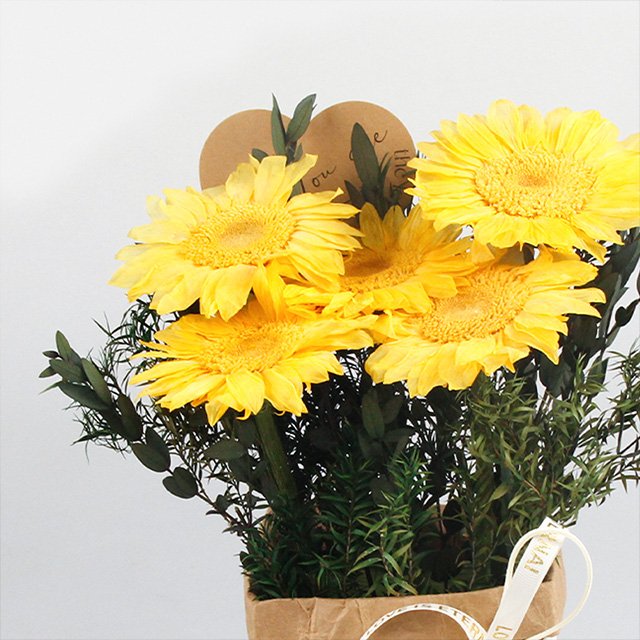 Wholesale Preserved Sunflower Preserved Flowers & Plants Acrylic Boxes Mothers Day Valentines Gift For Girlfriend Mom