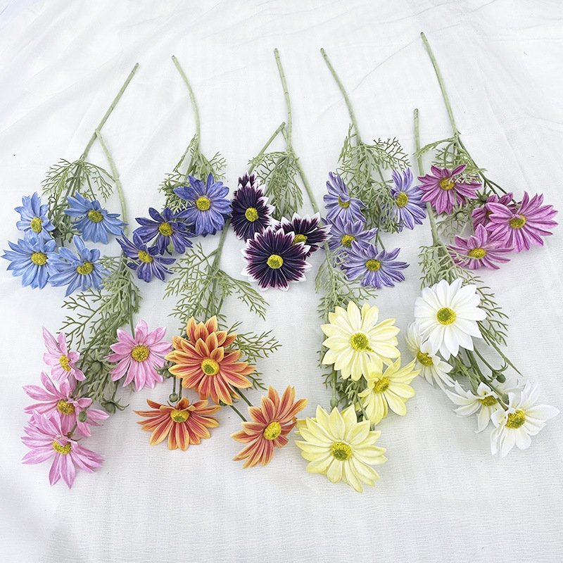 Artificial Flowers Summer Chrysanthemum High Quality Real Touch Artificial Daisy Wedding Decorations