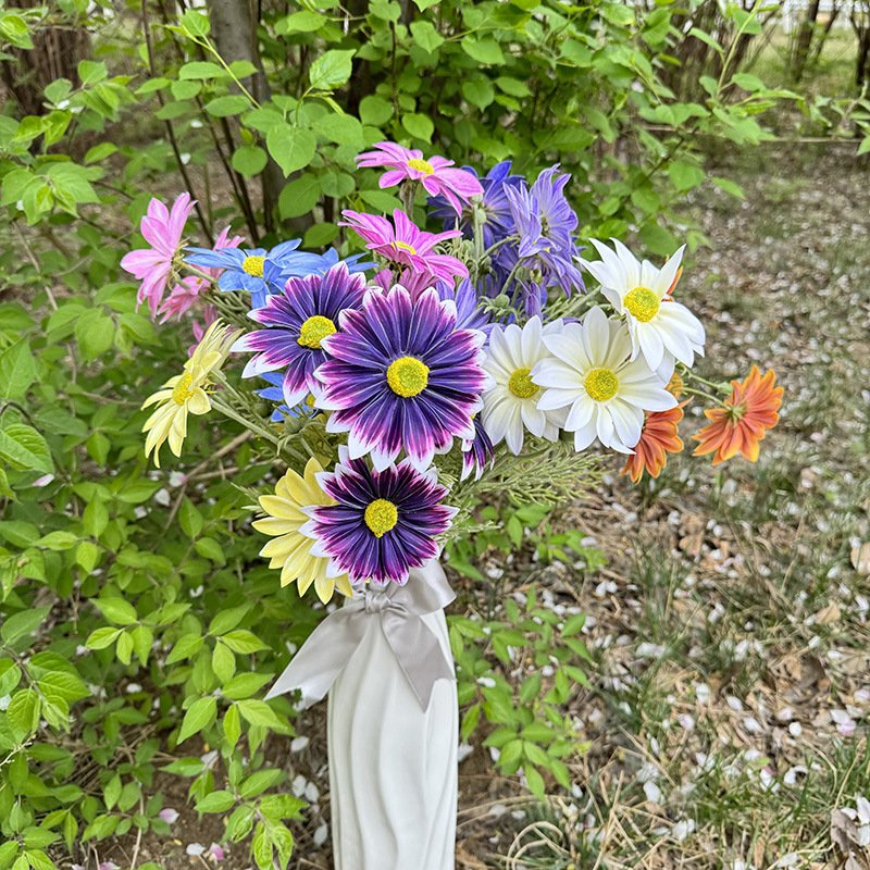 Artificial Flowers Summer Chrysanthemum High Quality Real Touch Artificial Daisy Wedding Decorations