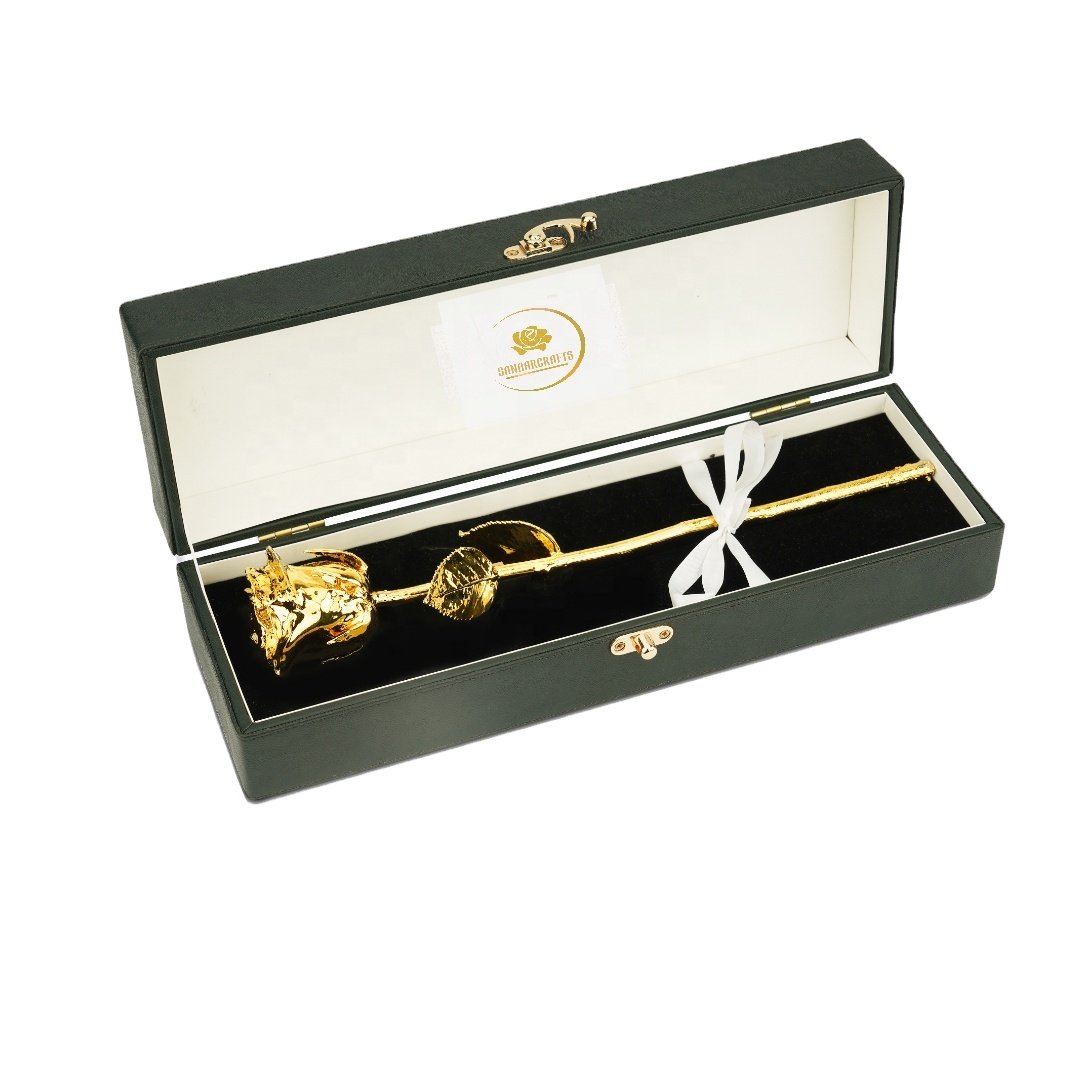 Romantic Gift For Her/Real Rose Dipped in 24k Gold Handmade Preserved Rose Gold Flower Dipped Real Natural Gold Plated 24k