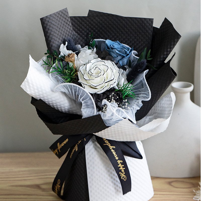 Eternal Flower Rose Bundle Valentine's Day Gift Unique Home Decoration Ornament Forever Roses Gift Box Eternal Flower