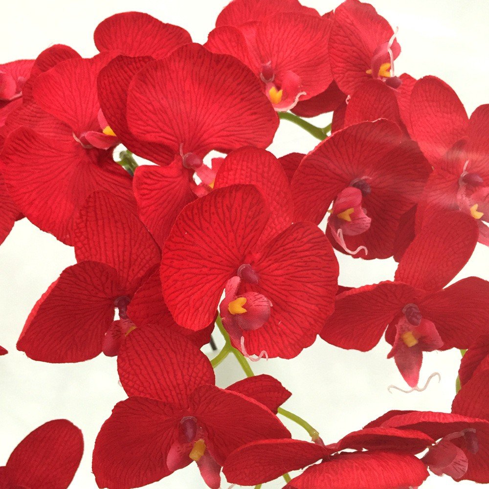 high quality small Orchid flower pots planters artificial flower arrangement