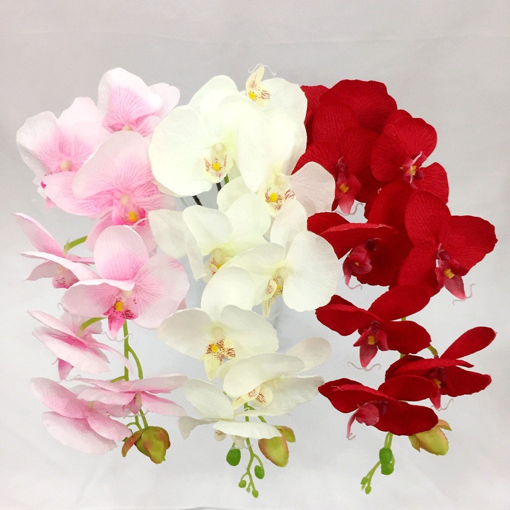 high quality small Orchid flower pots planters artificial flower arrangement
