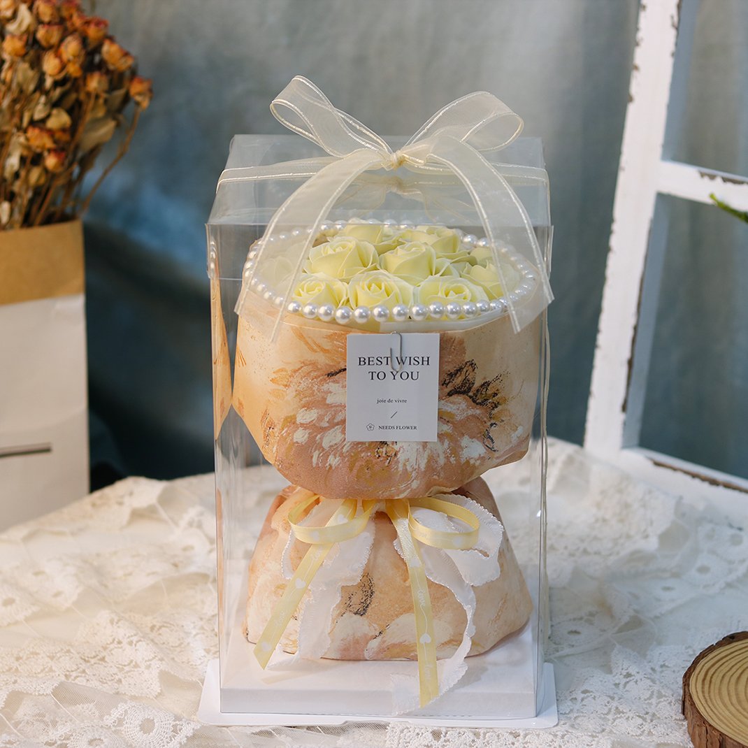 Mother's Day Handmade Soap Flowers Birthday Gift Roses Bouquet New Design 9 Rose Preserve Flower For Valentine Bouquet Gift Box