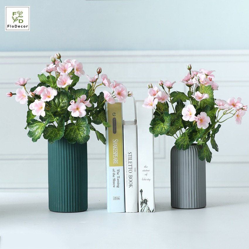 New Arrival 35 cm Artificial Geranium Bouquet Silk Flower For Home Party Decoration Photography Props