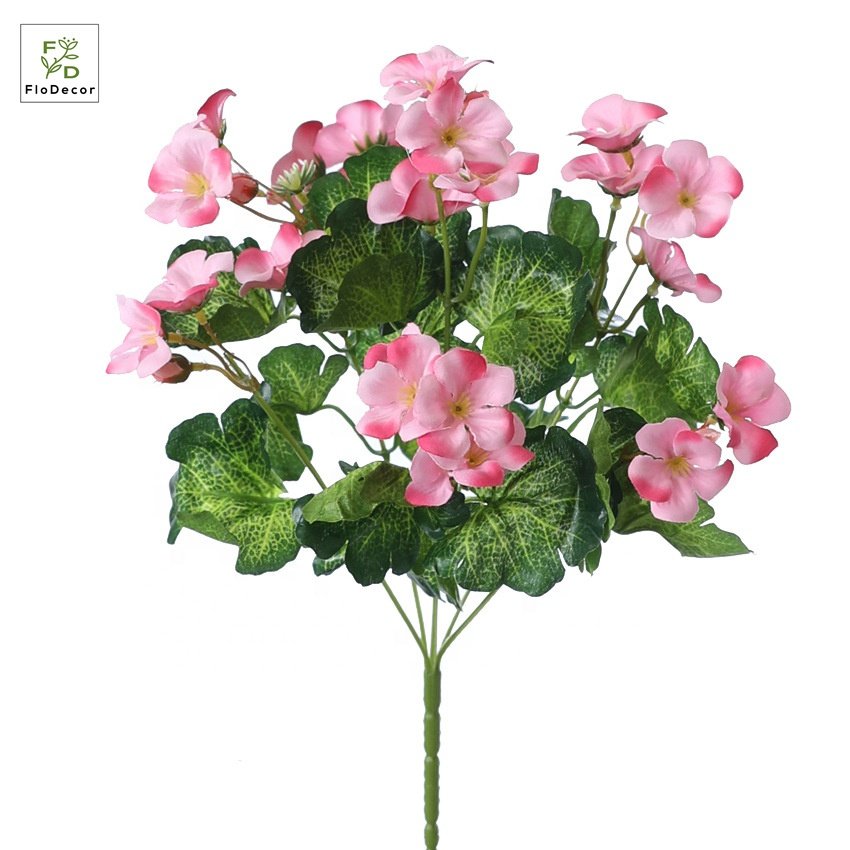 New Arrival 35 cm Artificial Geranium Bouquet Silk Flower For Home Party Decoration Photography Props