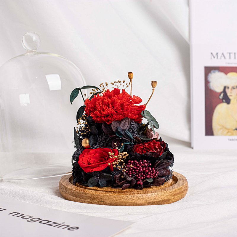 Little Star Series Rose and Carnation Preserved Flower Ornaments For Birthday Wedding Decoration flowers Anniversary