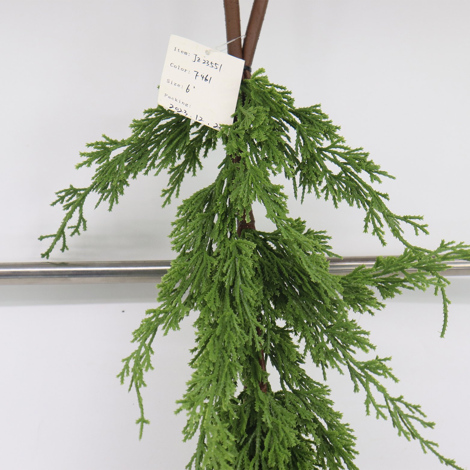 183cm Christmas Artificial Hanging Garland SOFT PE Greenery Decorative Flowers Wreaths Fashion Design Preserved Plants & Trees