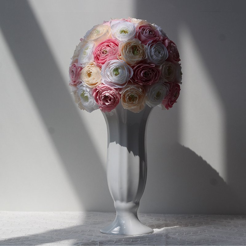 Home Deco Mother Day Gifts Handmade Preserved Flower Immortal Eternal Floral Deco Long Stem Real Preserved Rose in a Vase