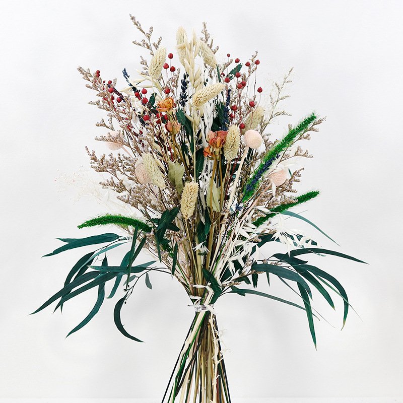 Wholesales Natural Eternal Dry Flores Plants Home Decoration Immortal Dry Flower Gift Dried Flower Bouquet