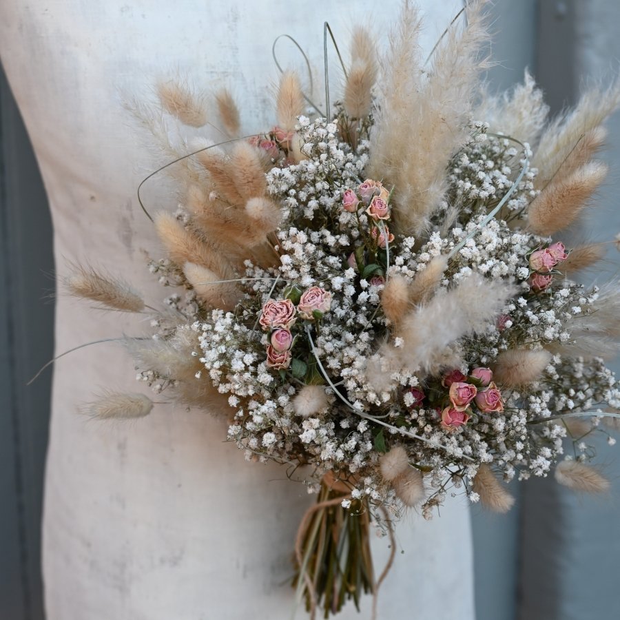 Best Selling Wholesale Bridal Dried Flowers Bouquets Real Preserved Roses Bouquet Flower Wedding Bridal