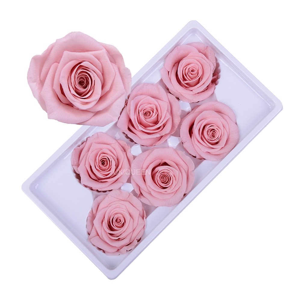 UKIQUEEN Everlasting Long Lasting Forever Eternal Flower Buds Preserved Real Roses Head in Box for Valentin Day Gift