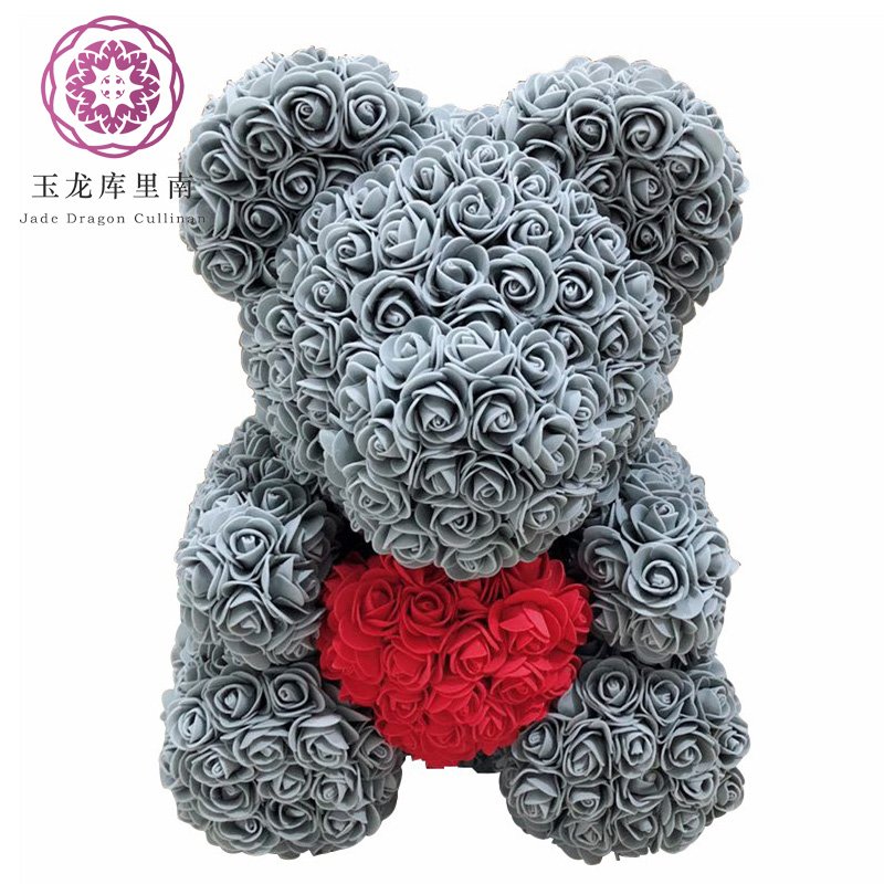 Hot Products artificial love artificial flowers gift bear For valentine flower rose bear