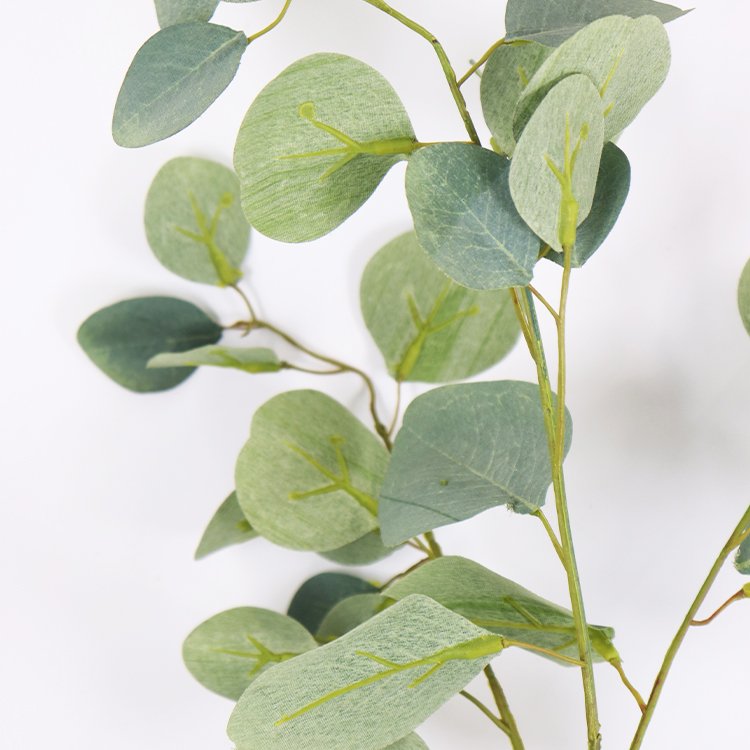 High Quality 66cm Circular Eucalyptus Tree Small Single Wedding Home Decorative Artificial Preserved Flowers & Plants
