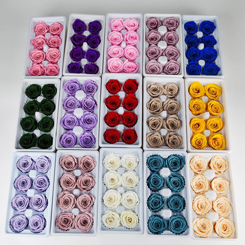 wholesale high quality Beautiful Rose Heads preserve big roses Preserved Flowers