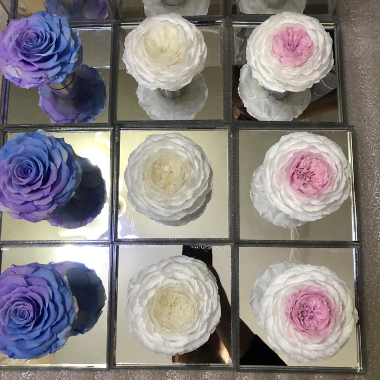Luxury Huge Rose Decorative Flowers Valentines Day Gift Immortal Infinity Eternal Forever Stabilized Preserved Roses Acrylic Box