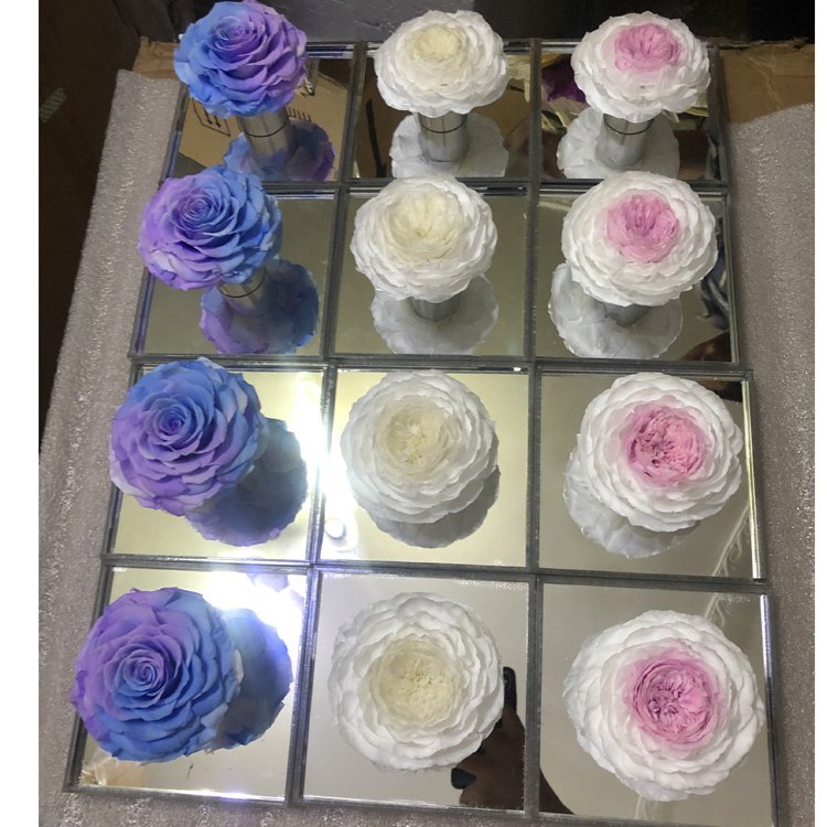 Luxury Huge Rose Decorative Flowers Valentines Day Gift Immortal Infinity Eternal Forever Stabilized Preserved Roses Acrylic Box