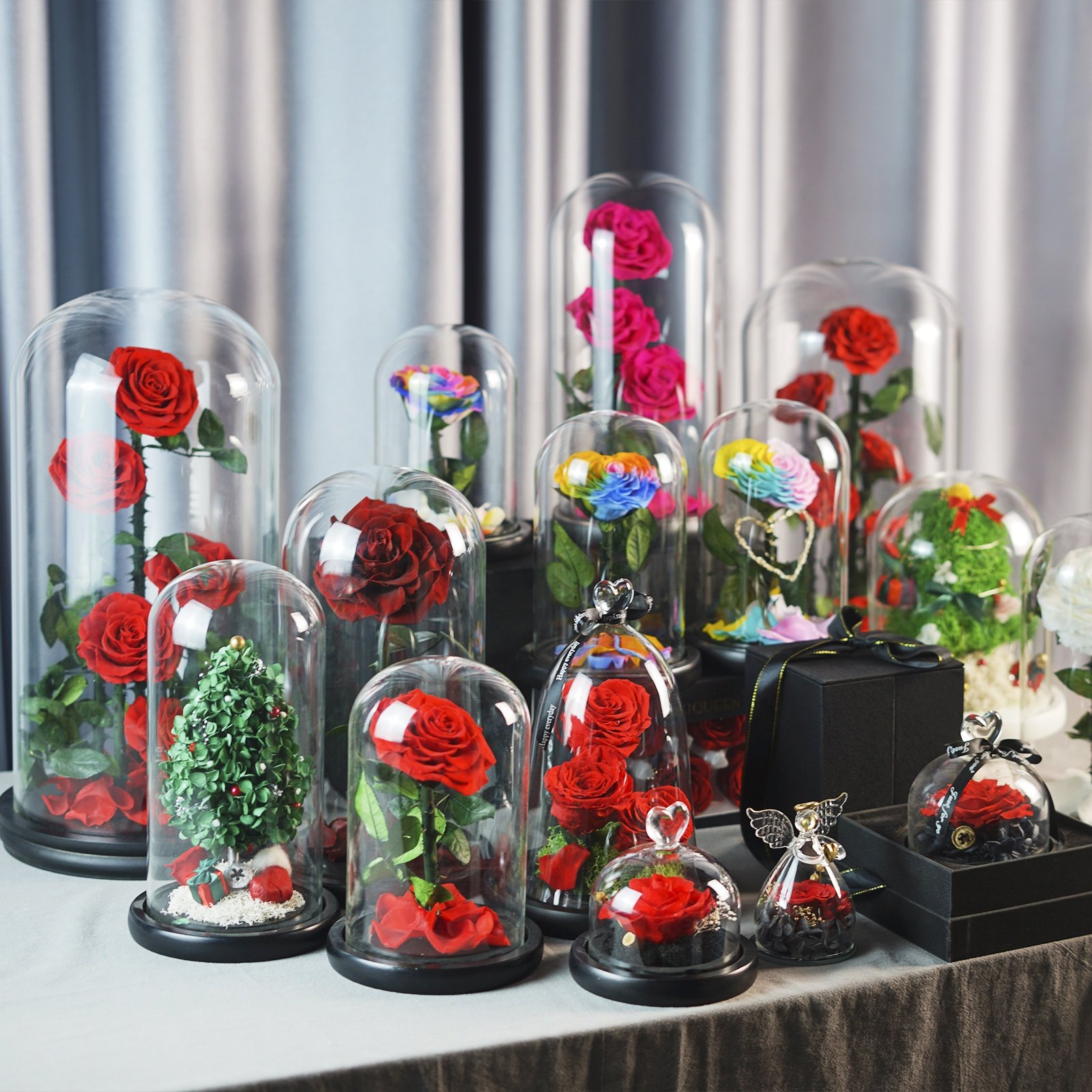 2022 Factory Wholesale Valentine's Mother's Day Gift Preserved Flowers Preserved Rose In Glass