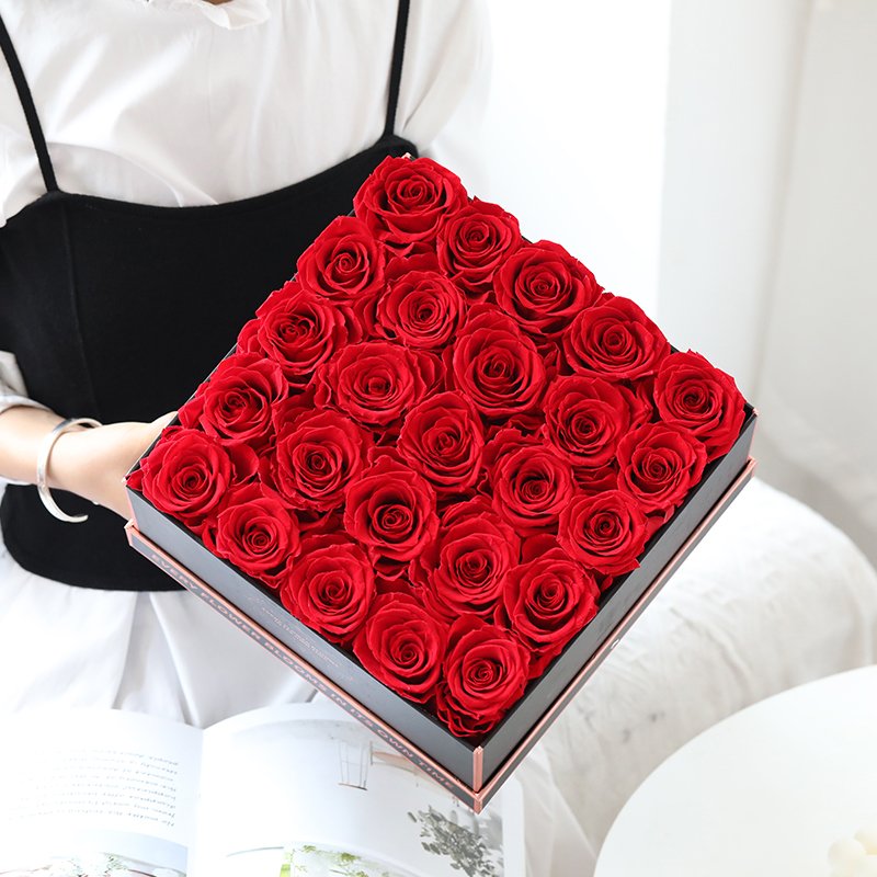 A-Grade All Kinds of Preserved Rose In Box Valentine's Day Gift Mother's Day Gift Eternal Rose in Box