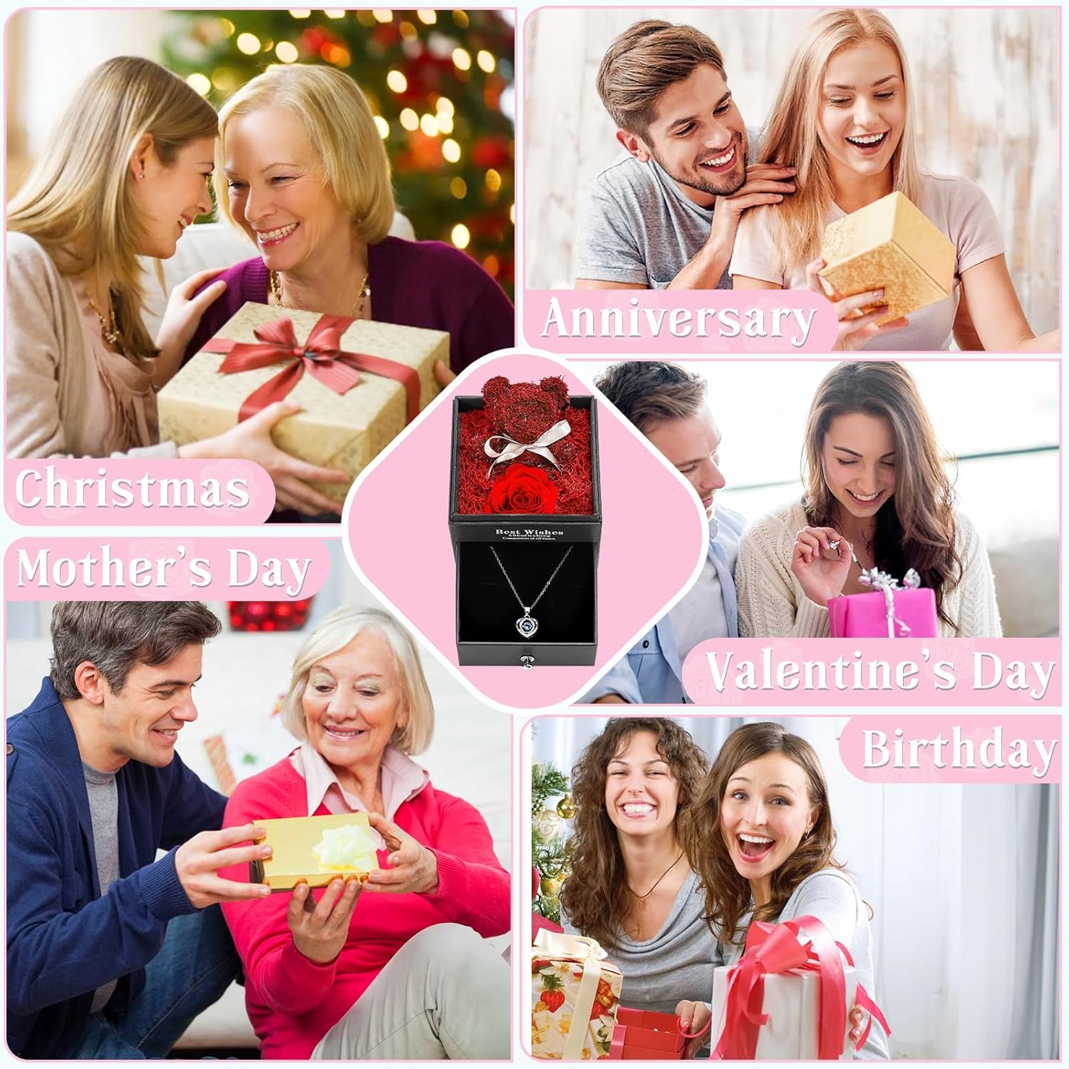 Real Preserved Gifts for Women's Graduation New Year Easter Christmas Valentine's Birthday Anniversary Idea Girlfriend Mom Wife