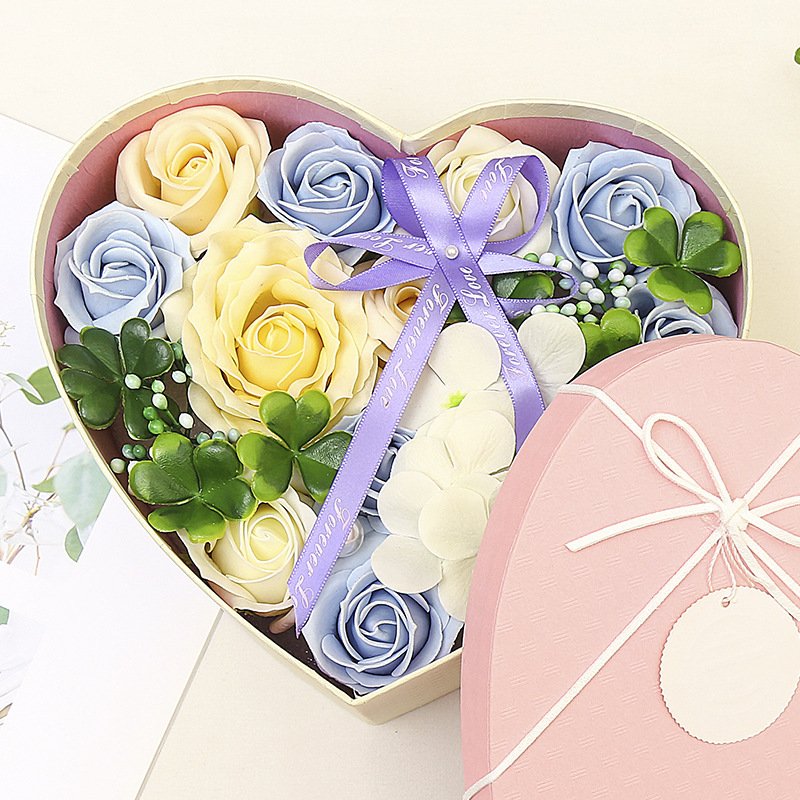 Wholesale Romantic Soap Eternal Flower Forever Preserved Rose Soap Flower Christmas Valentines Day Gifts