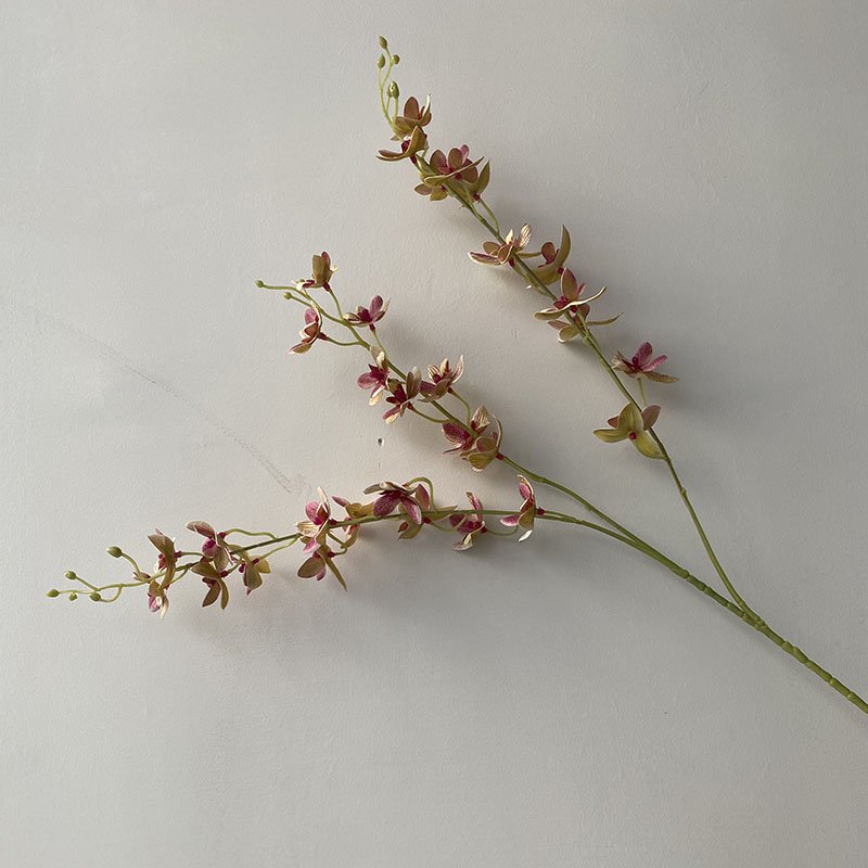 FC-4002 Artificial Cymbidium Orchids Stems,Artificial flower Cymbidium Real Touch Flowers