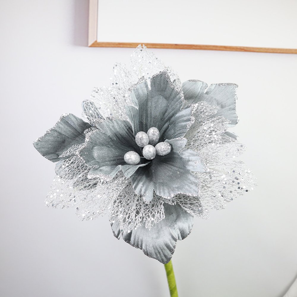 30cm Artificial Christmas Decorations Flowers Photographic Props Vases Accessories Festive Supplies Natural Preserved Flowers