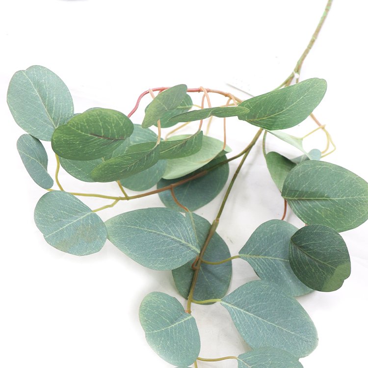 Wholesale 76cm Artificial Eucalyptus Leaf Single Branch Green Home Decoration Courtyard Wedding Photography Props Preserved