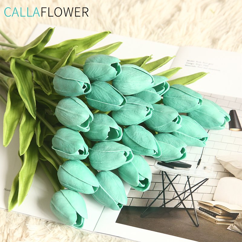 MW08081 Tulips Artificial Real Touch Flower Wholesale PU Artificial Tulip Flowers Artificial Plants Home Wedding Decoration