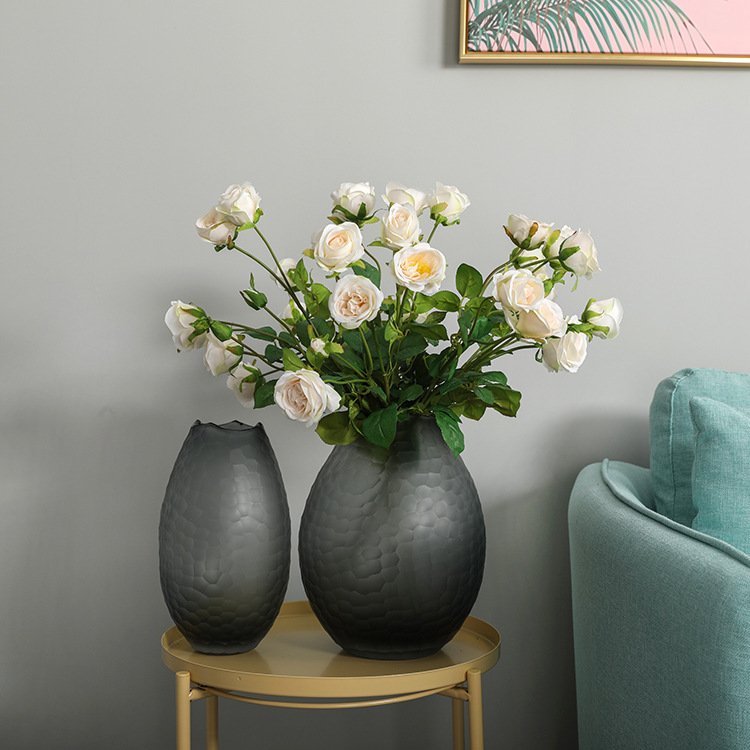 Hot selling Simulate 7 Dora Roses Artificial Flowers For Home Decoration