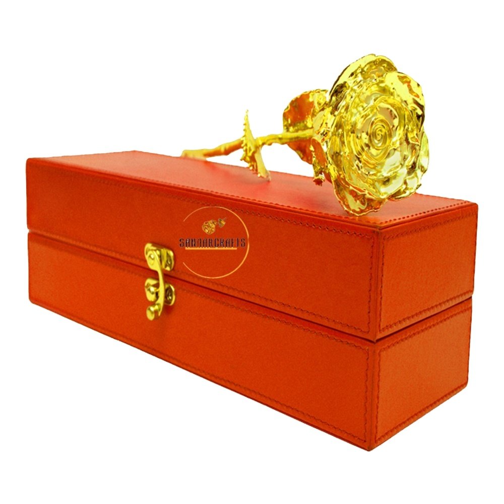 24k Gold Rose Flower Dipped Gold Foil Home Decor Wall Gold Foil Flower Embellishment Decorative Items Luxury Home Decor Home Ite