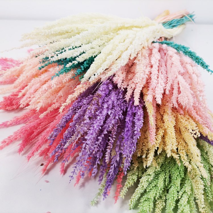 SumFlora stabilized natural infinity flower mothers day gifts in bulk preserved flower small wheat
