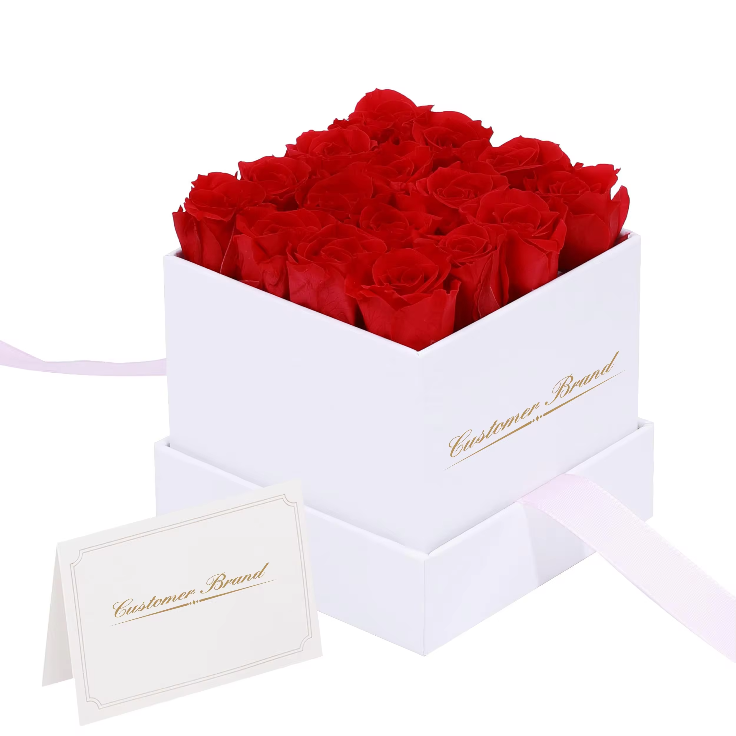 9 Roses Head Eternal Flower Long Lasting Immortal Rose In Box Preserved Red Rose Gift Box For Mom