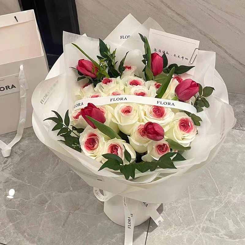 Eternal flower immortal flower simulated soap flower Valentine's Day rose tulip bouquet romantic gift home decor