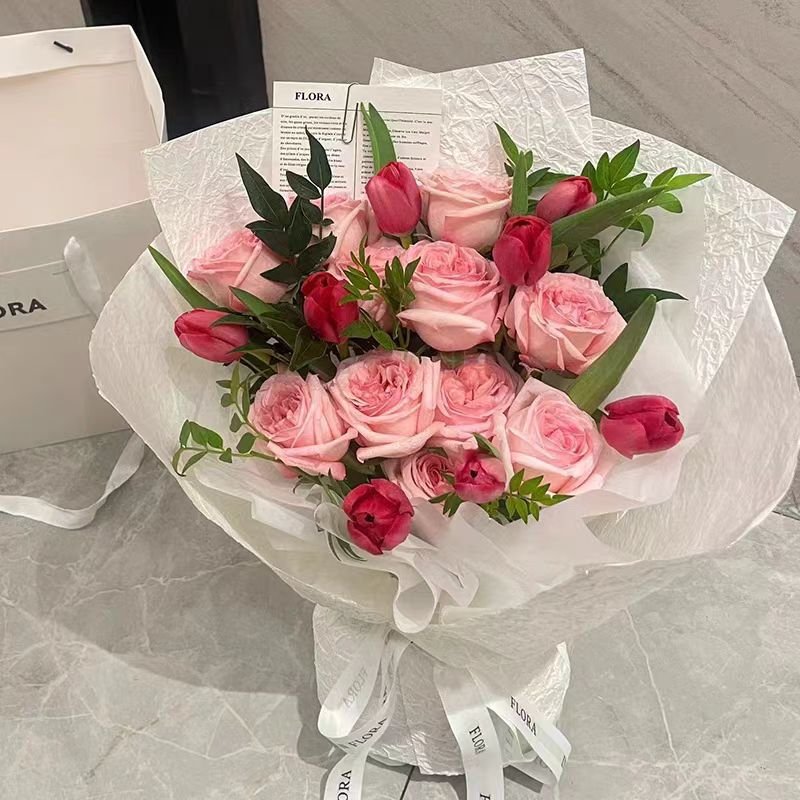 Eternal flower immortal flower simulated soap flower Valentine's Day rose tulip bouquet romantic gift home decor