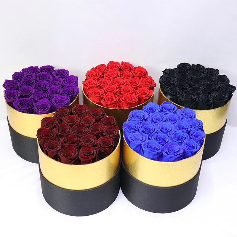 Romantic Level A Eternal Rose in Box Preserved Real Rose Flowers with Box Set The Best Mother's Day Gift Romantic Valentines
