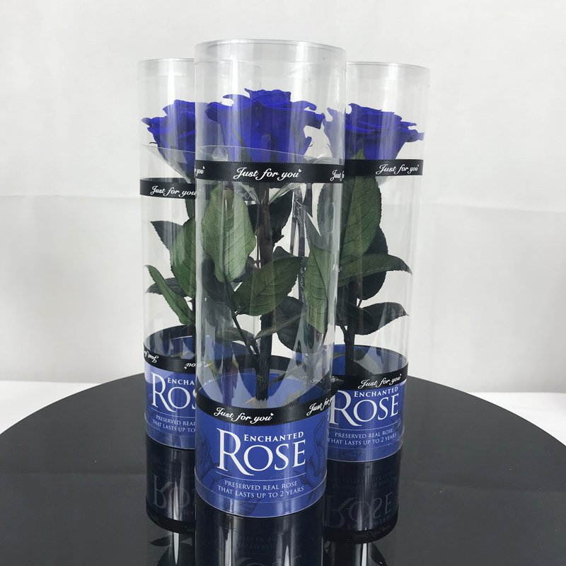 Summer flora wholesale eternal rose hand made free sample decorative flowers long stem rose gift box