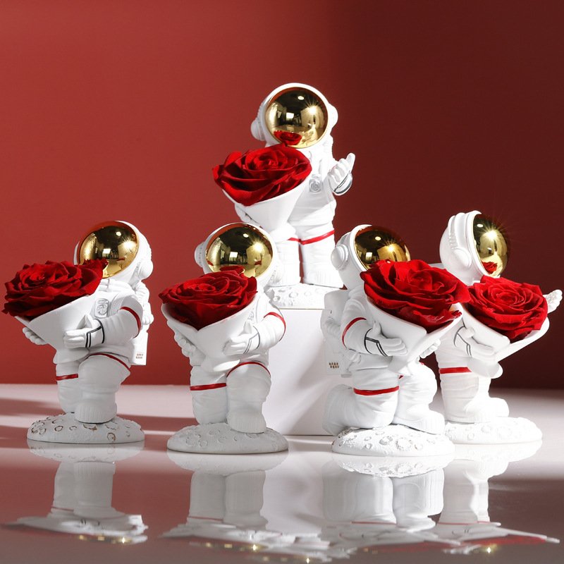 Wholesale Beauty Eternal Flower Forever Preserved Roses Spaceman Flower For Home/Wedding Decoration