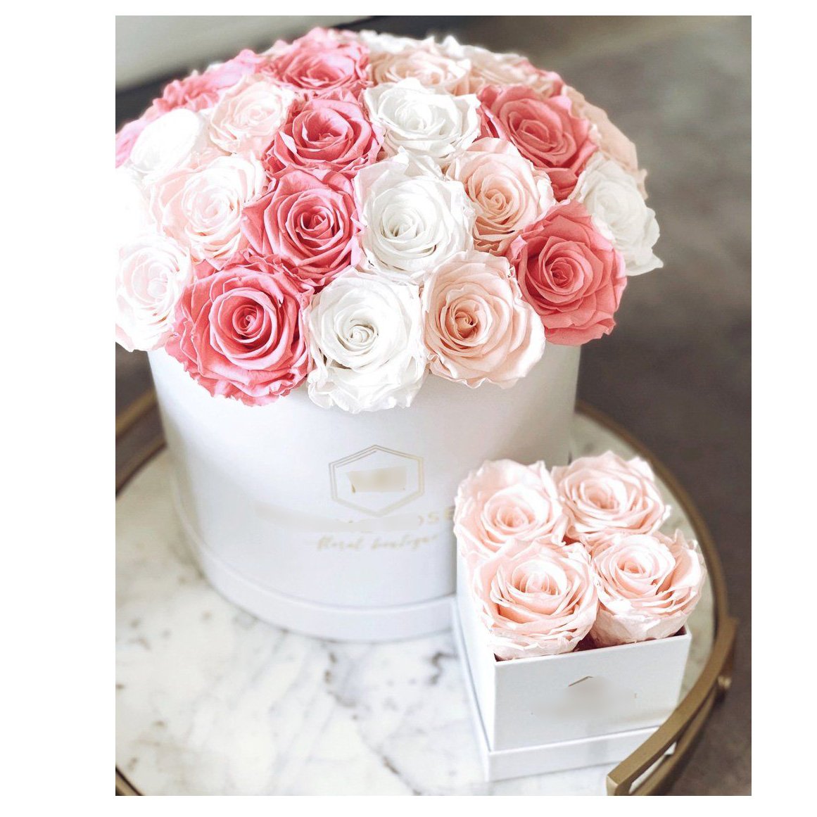 Hot new products 2023 Valentine's Day assorted preserved flowers rose gift box new product ideas 2023 flowers bx