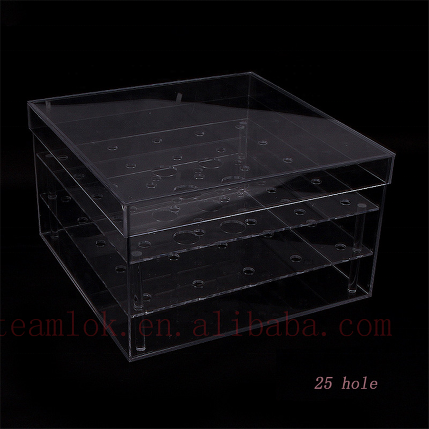 Transparent Acrylic Preserved Rose Flower Box Flowers Gift Boxes with Fresh-keeping Cover Romantic for Girlfriend Wife